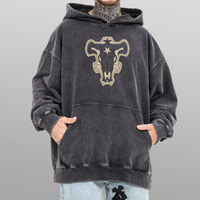 Black Clover Black Bulls Vintage Hoodie