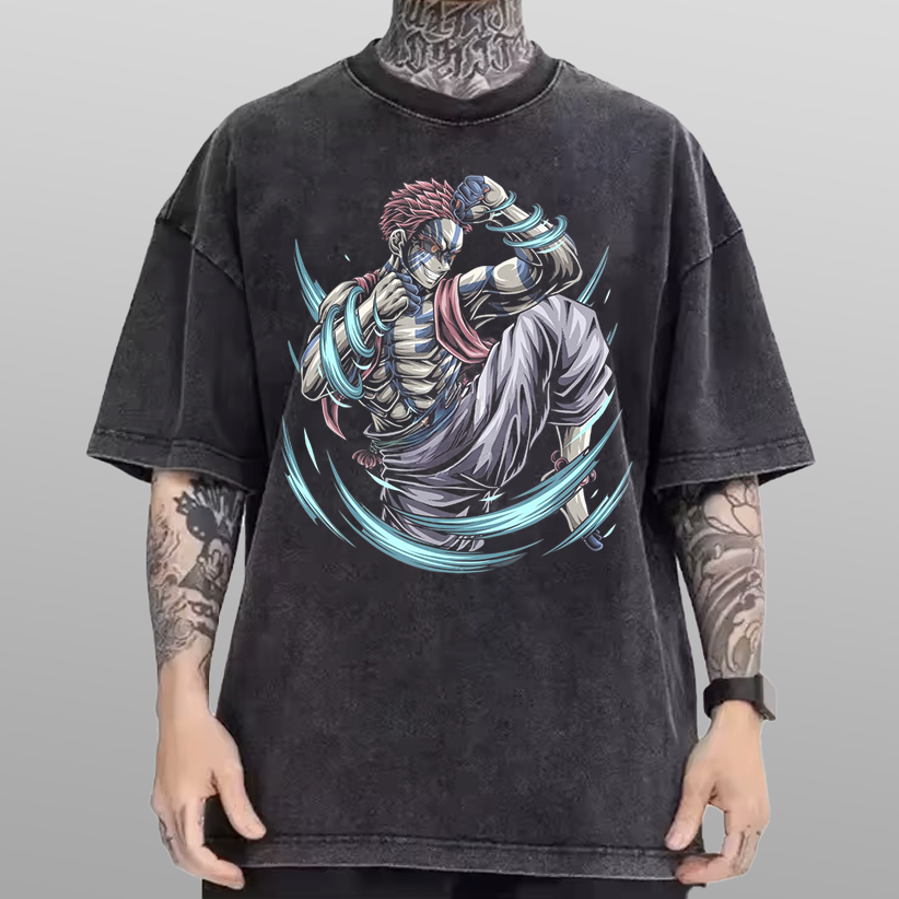Demon Slayer Akaza Vintage Tee