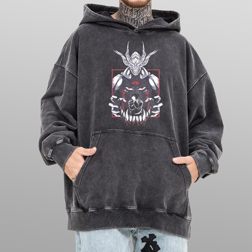 Jujutsu Kaisen Megumi Vintage Hoodie