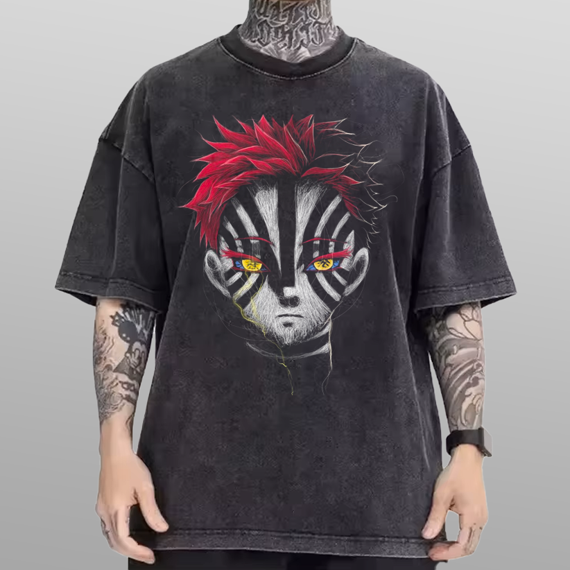 Demon Slayer Akaza Vintage Tee