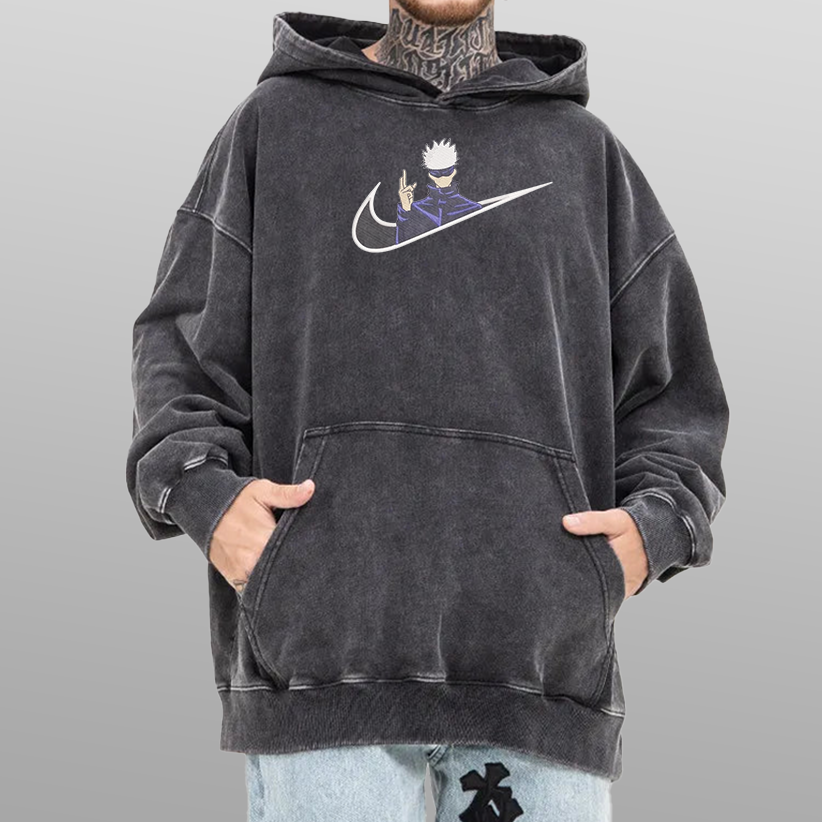 Jujutsu Kaiser Gojo x Nike Vintage Hoodie