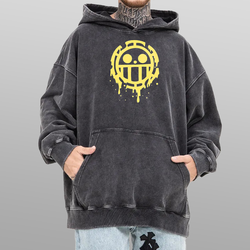 One Piece Jolly Roger Vintage Hoodie