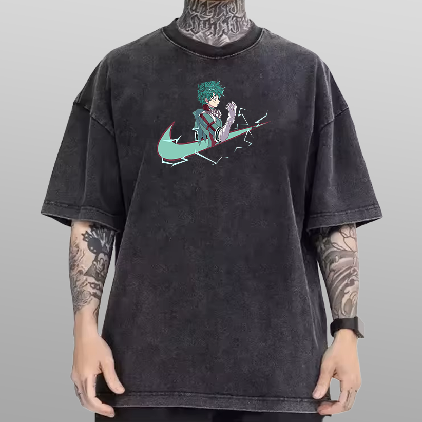 My Hero Academia Deku x Nike Vintage Tee