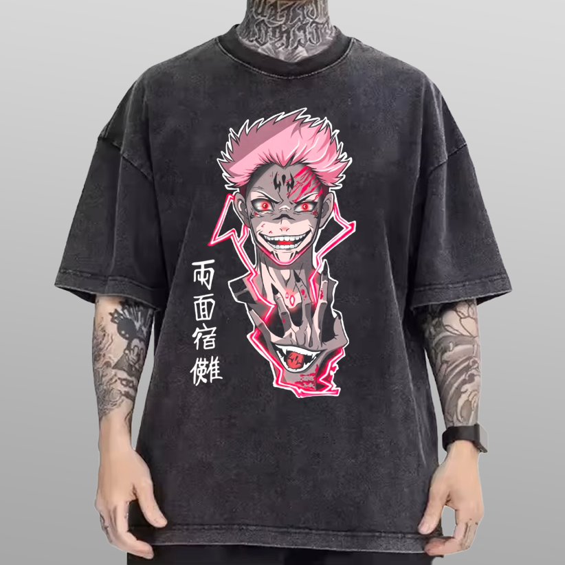 Jujutsu Kaizen Ryomen Sukuna Vintage Tee