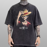 One Piece Straw Hat Vintage Tee