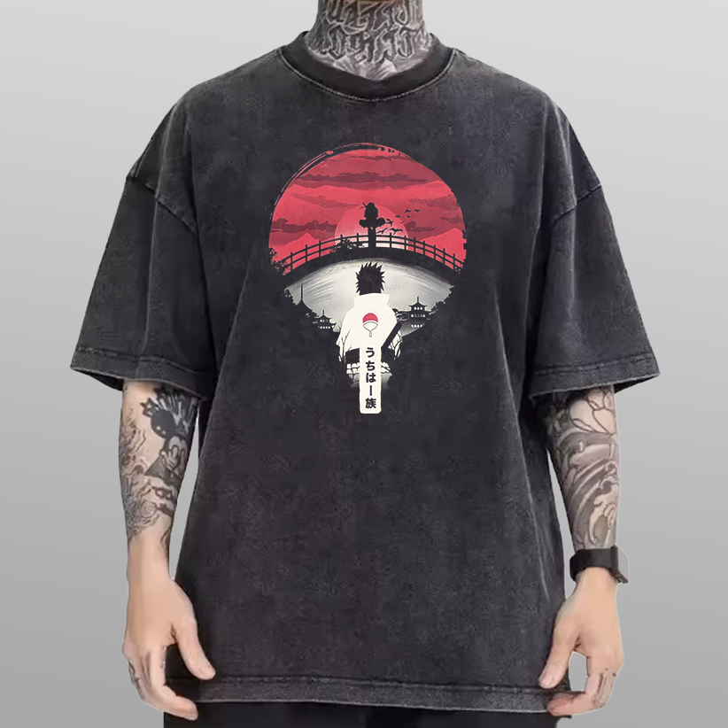 Naruto Shippuden Uchiha Brothers Vintage Tee