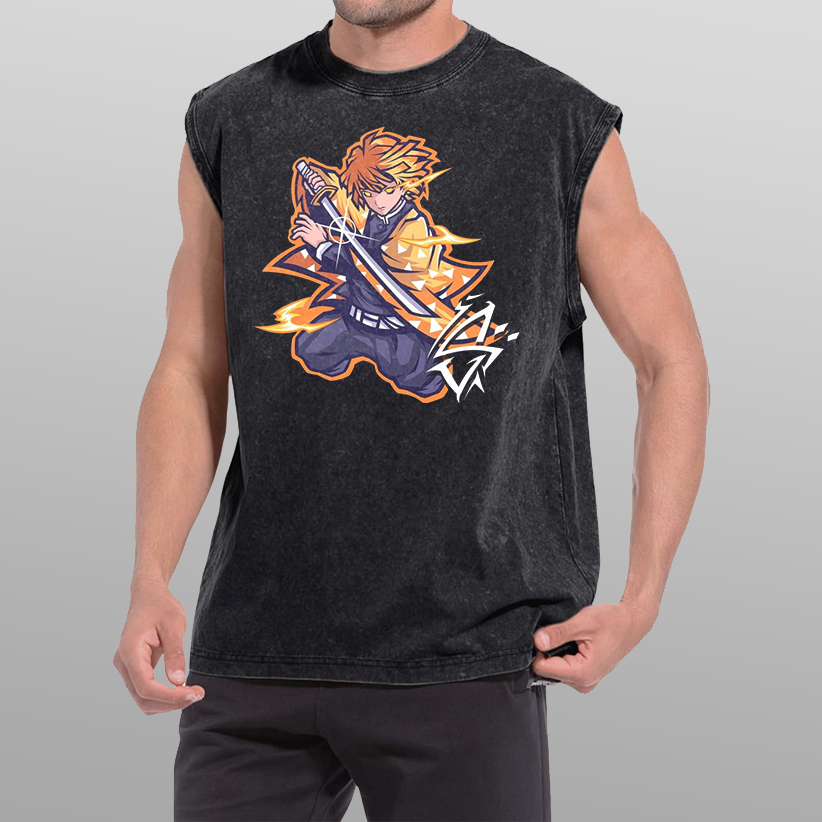 Demon Slayer Zenitsu Tank Top